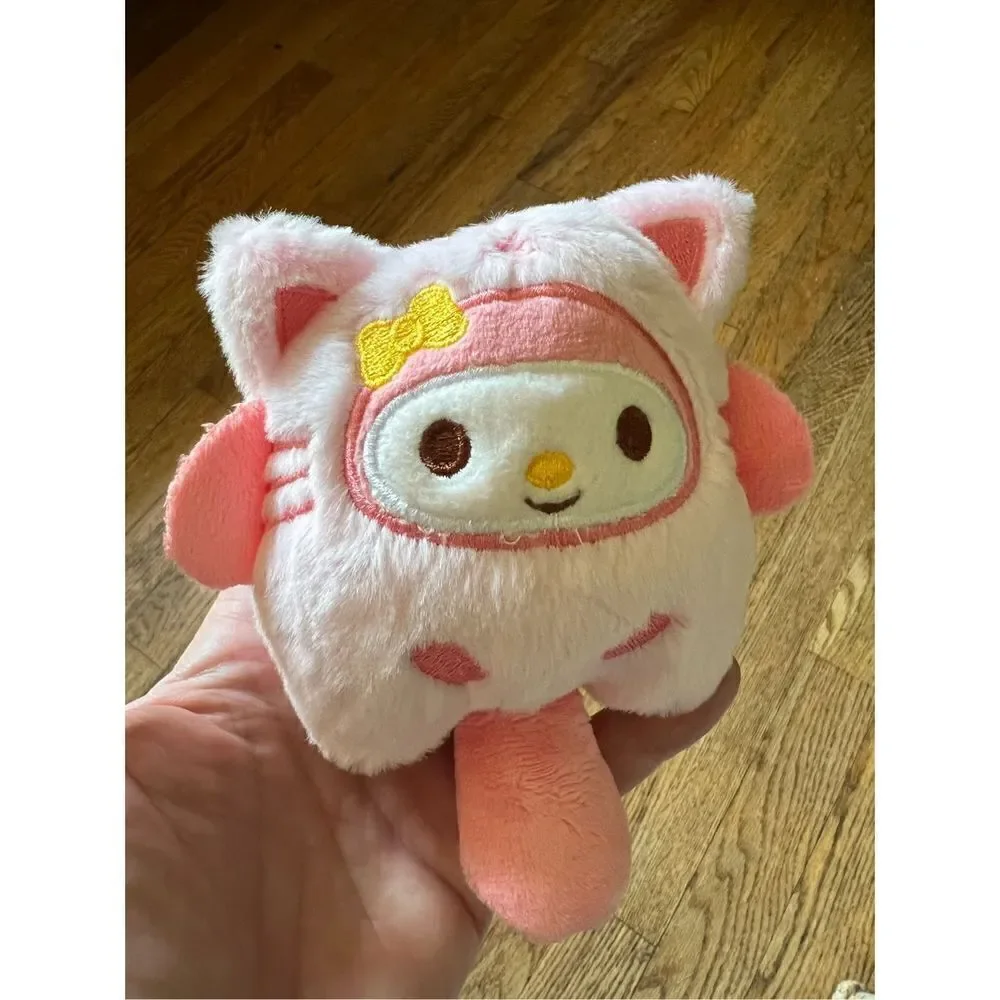 My Melody & Cinnamoroll Plush Keychain